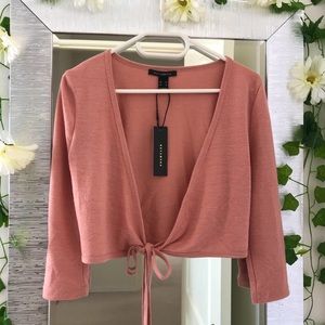 REVAMPED Tie Front Knit Cardigan